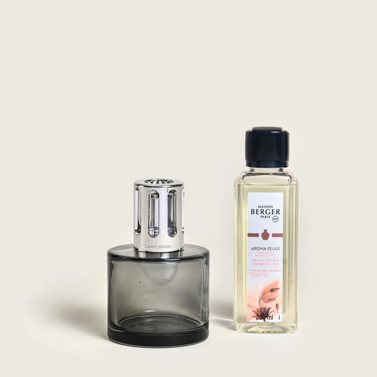 Aroma Relax duftlampe fra Maison Berger Paris – et komplet aromaterapi-sæt med varm, orientalsk duft, der renser luften og skaber ro i hjemmet