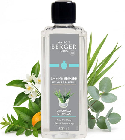 Giv dit hjem en frisk og naturlig atmosfære med Citronella refill til din Maison Berger duftlampe.
