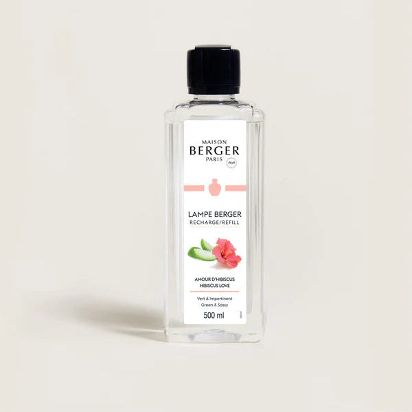 Refill til duftlampe med hibiscus duft, Maison Berger, 500 ml