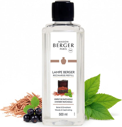 Mystery Patchouli fra Maison Berger Paris er en sensuel og krydret duft, der indhyller dit hjem i varme, mystik og dyb afslapning.