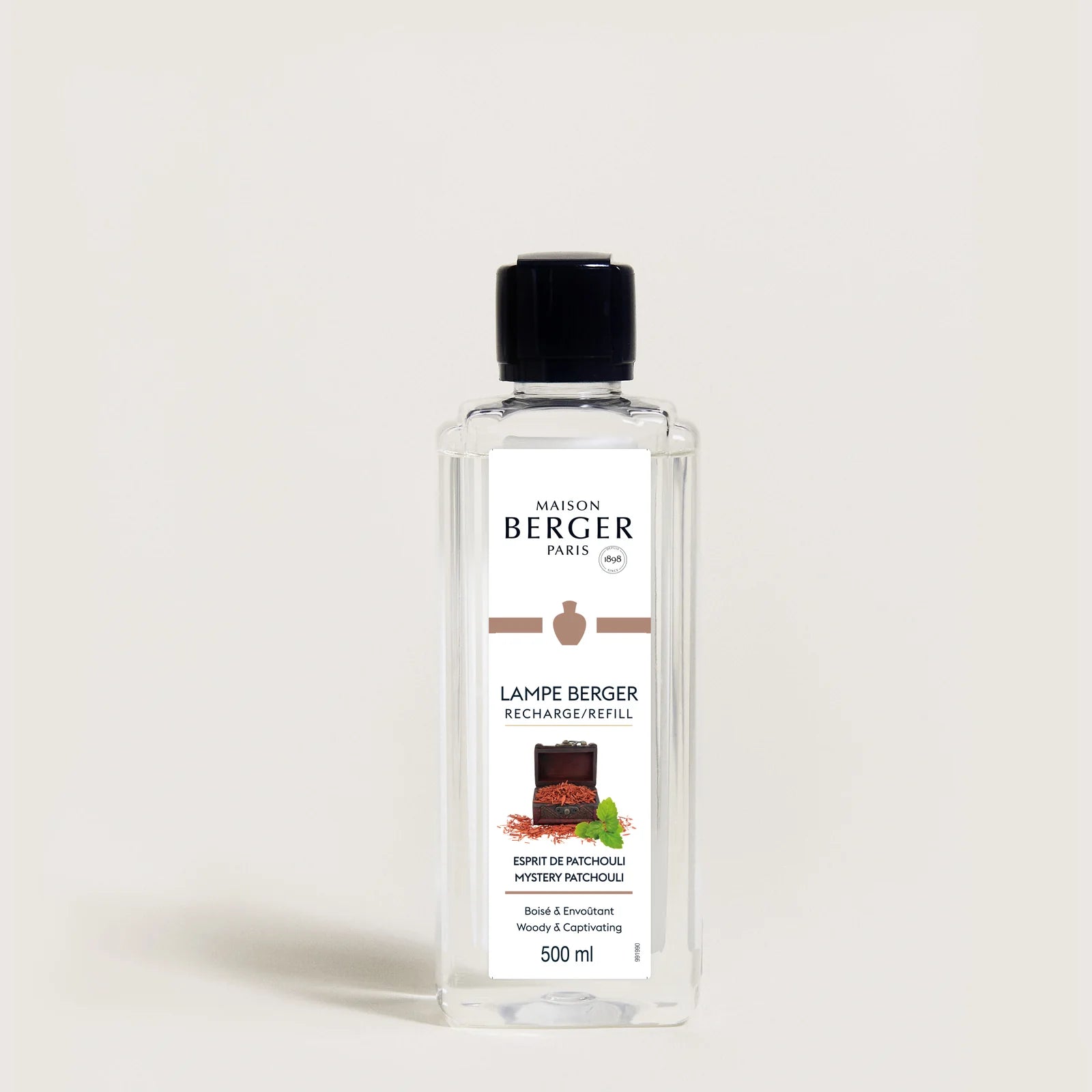 Mystery Patchouli fra Maison Berger Paris er en sensuel og krydret duft, der indhyller dit hjem i varme, mystik og dyb afslapning.