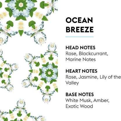 Ocean Breeze fra Maison Berger Paris er en frisk og let havduft, der fylder dit hjem med renhed, ro og følelsen af en kølig brise fra kysten.