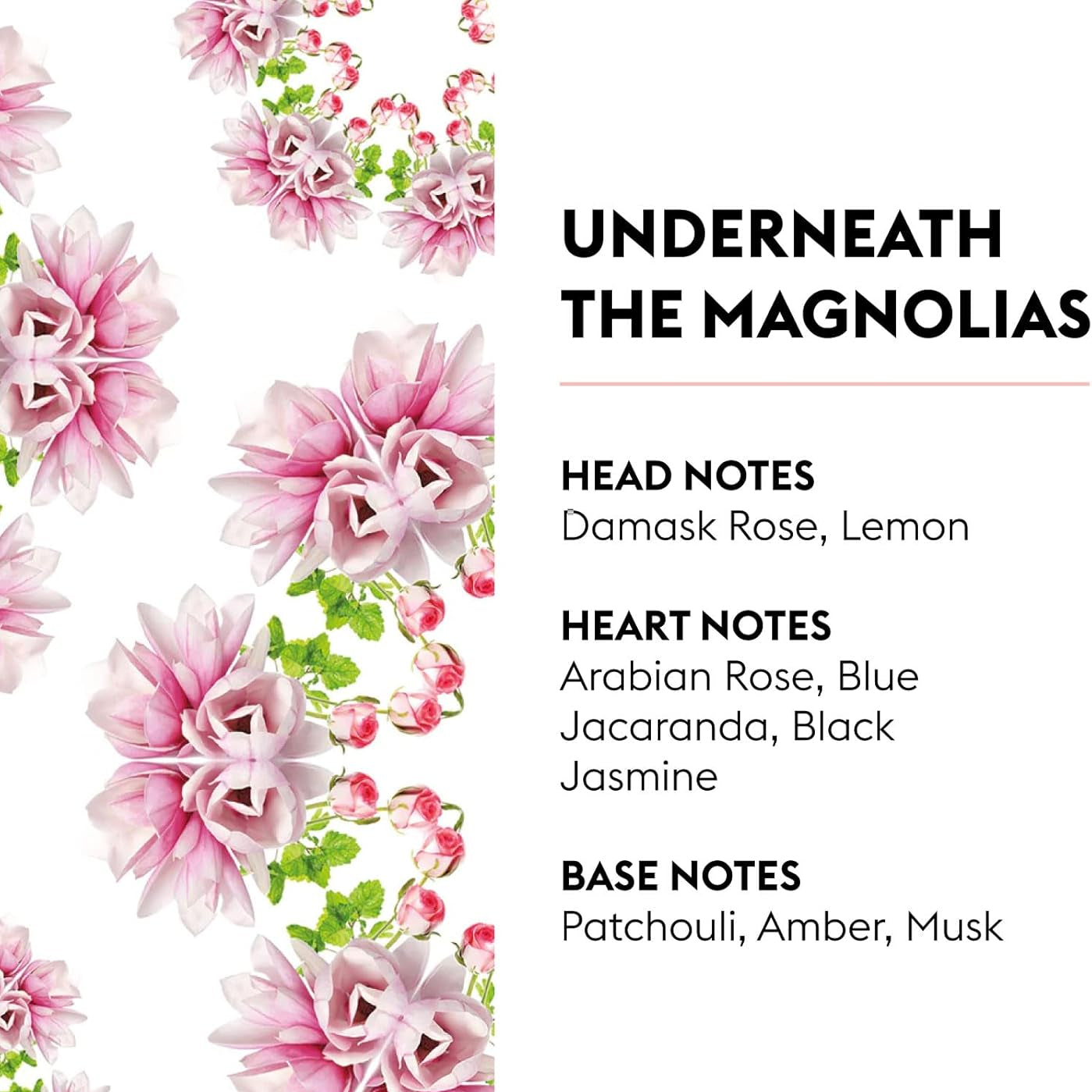 Underneath the Magnolias fra Maison Berger Paris – en fortryllende blomsterkomposition, hvor frisk citrus og sarte blomster mødes i ren forårsstemning året rundt.