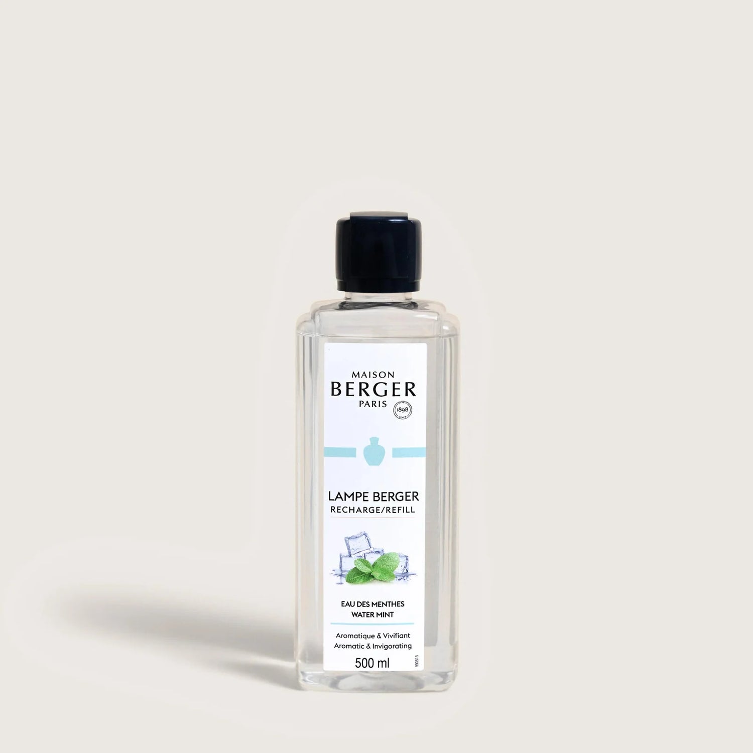 Water Mint fra Maison Berger Paris – en moderne og opkvikkende friskduft, der bringer følelsen af klar luft, ro og positivitet ind i dine rum.