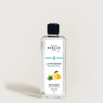 Zest of Verbena fra Maison Berger Paris – en levende og grøn friskduft, hvor verbena, citrus og mynte skaber ren klarhed og opløftende stemning.