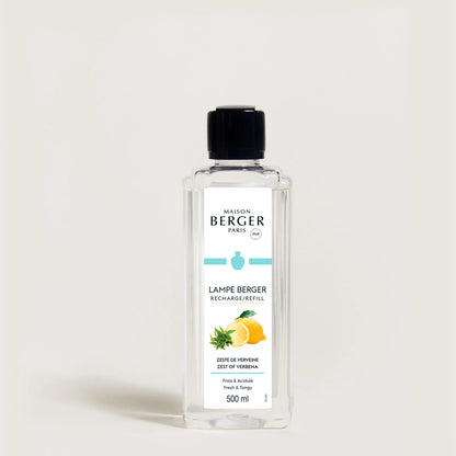 Zest of Verbena fra Maison Berger Paris – en levende og grøn friskduft, hvor verbena, citrus og mynte skaber ren klarhed og opløftende stemning.