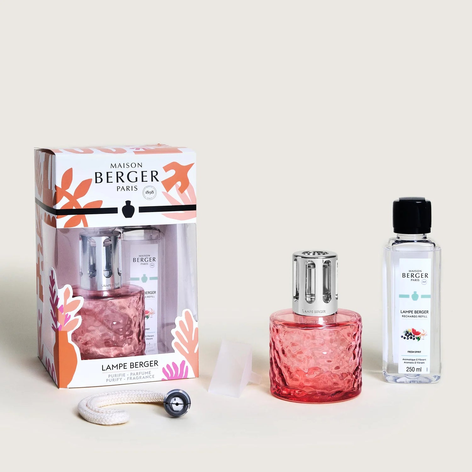 Maison Berger duftlampe Corail Mirage | Komplet sæt med Fresh Spirit duft