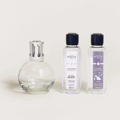 Maison Berger duftlampe Essential | Komplet sæt med Cotton Caress &amp; Neutral Air Pur refill