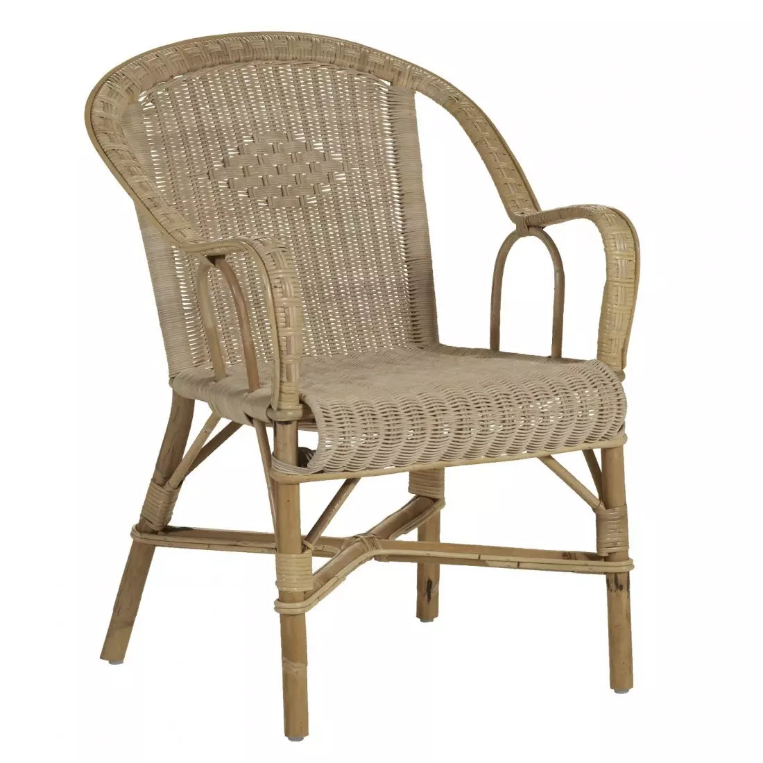 RATTAN SPISESTOL MED ARMLÆN MARCEL | KOK MAISON