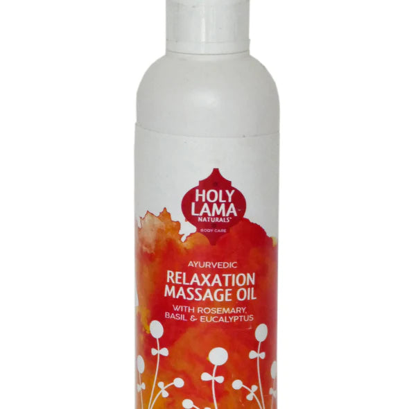 Holy lama Relaxation body oil med rosmarin, basilikum & eukalyptus - Ayurvedisk kvalitet