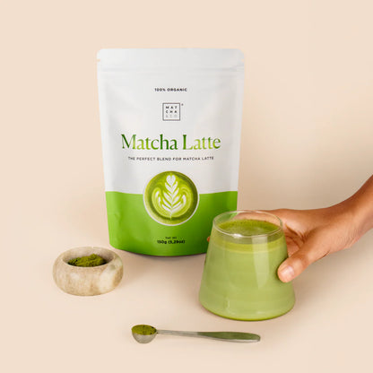 Matcha Latte pulver | Økologisk matcha med kokosmælk &amp; kanel – klar til latte