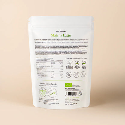 Matcha Latte pulver | Økologisk matcha med kokosmælk &amp; kanel – klar til latte