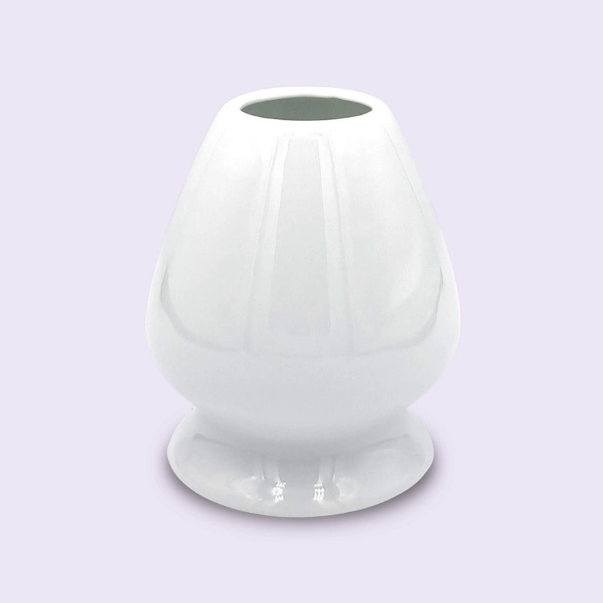 Kusenaoshi Holder til Matcha Piskeris | Hvid keramisk stand til Chasen