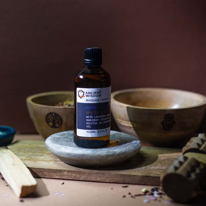 Massageolie med æteriske olier | Flere varianter