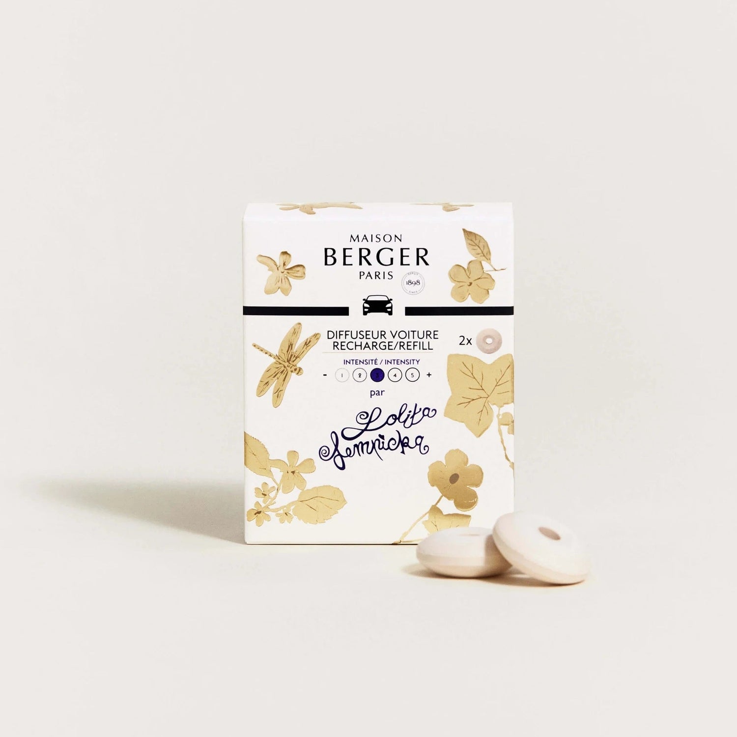 Lolita Lempicka refill til Maison Berger bildiffuser spreder en ikonisk, sød og feminin signaturduft med et strejf af parisisk elegance.