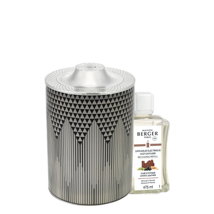 Mystic Leather &amp; Evanescence Diffuser fra Maison Berger Paris – en sofistikeret duftoplevelse med krydrede, orientalske noter og innovativ diffuser-teknologi til det stilfulde hjem.