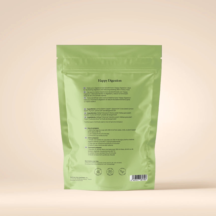 En let og frisk urteinfusion med citronmelisse og mynte – skabt til ro, fordøjelse og daglig velvære.