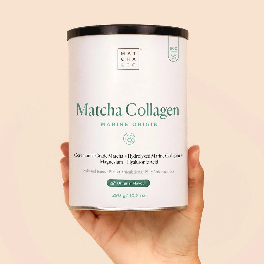 Et grønt skønheds- og energiritual med matcha, kollagen og mineraler – til daglig velvære indefra.