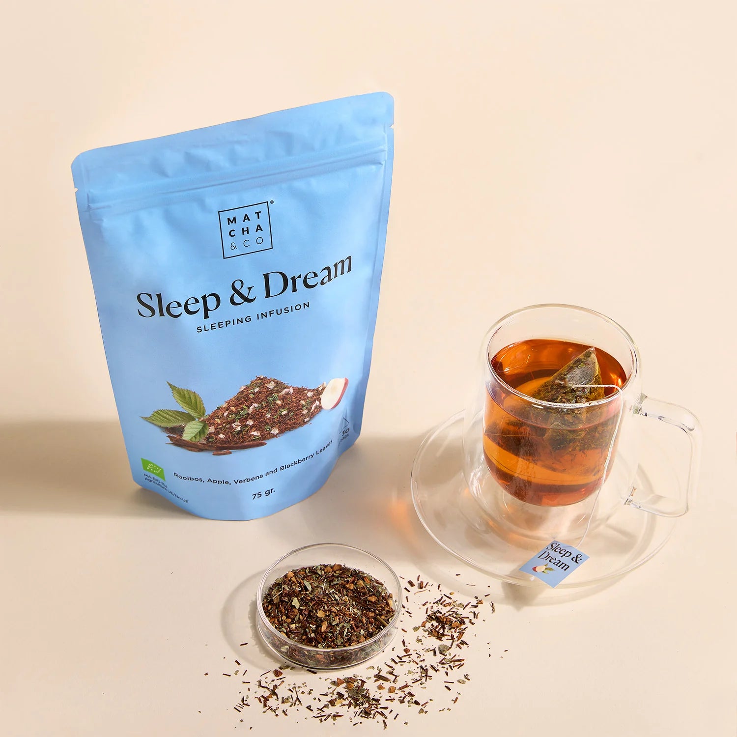 Dit rolige aftenritual – koffeinfri urteinfusion til søvn og indre balance.