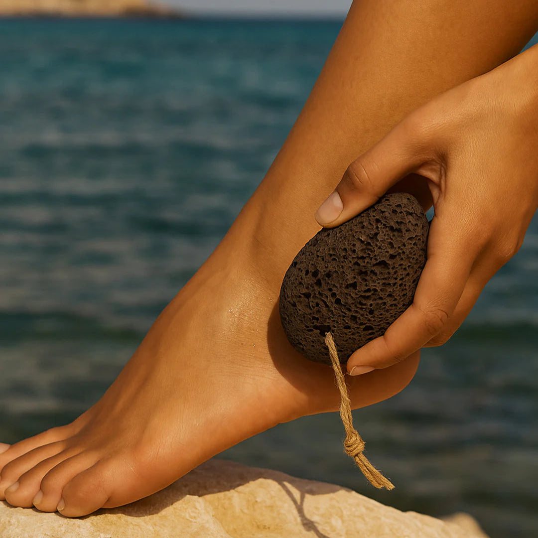 Naturlig Lava pimpsten | Blødgørende fodpleje mod hård hud &amp; revner