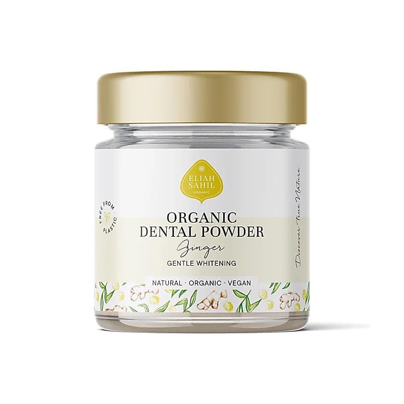 Eliah Sahil Organic dental powder - naturlig & økologisk tandpasta med ingefær