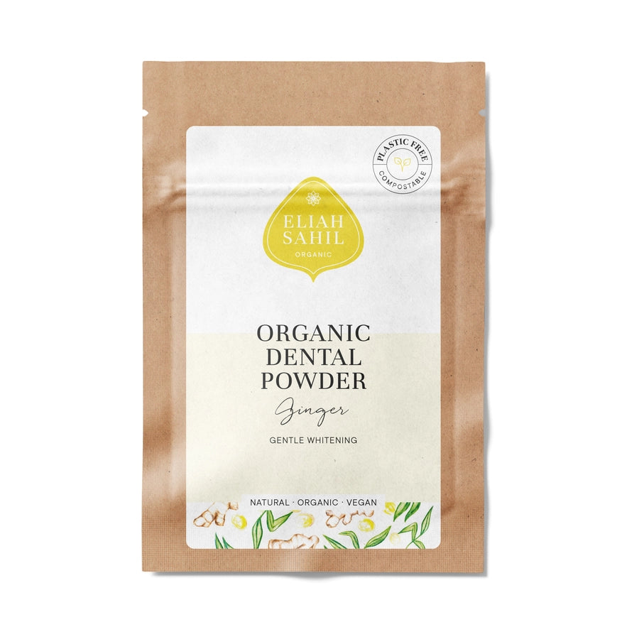 Eliah Sahil - naturlig tandpasta med ingefær | Organic Dental Powder