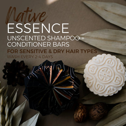 Parfumefri shampoo bar med Rice Water – giver styrke, balance og naturlig volume.