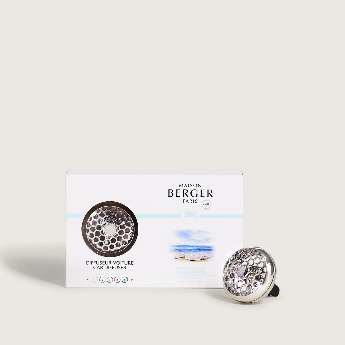 Maison Berger luftfrisker til bilen med Ocean Breeze