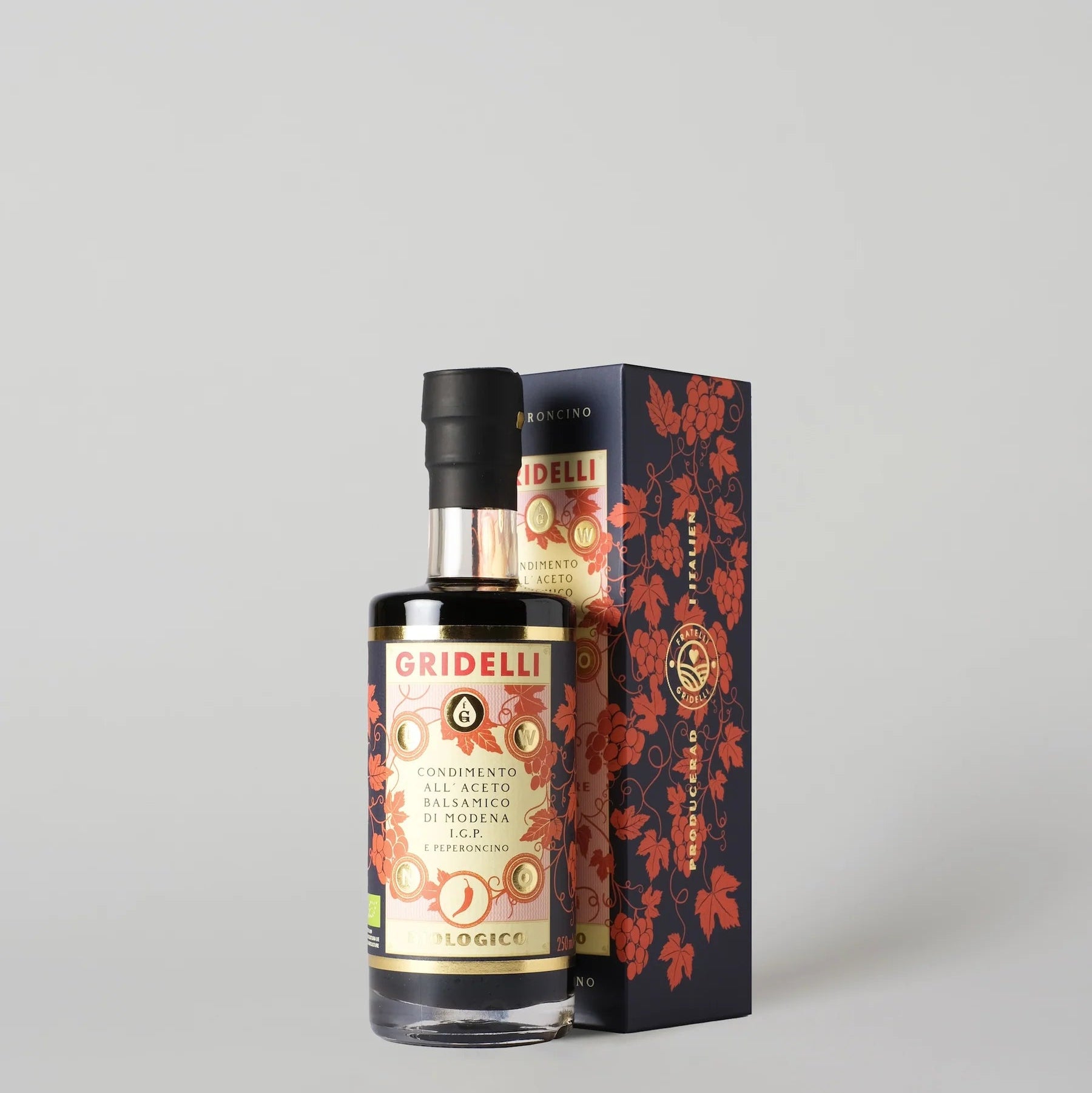 Gridelli Chili Balsamico – Økologisk Mørk Balsamico IGP fra Modena