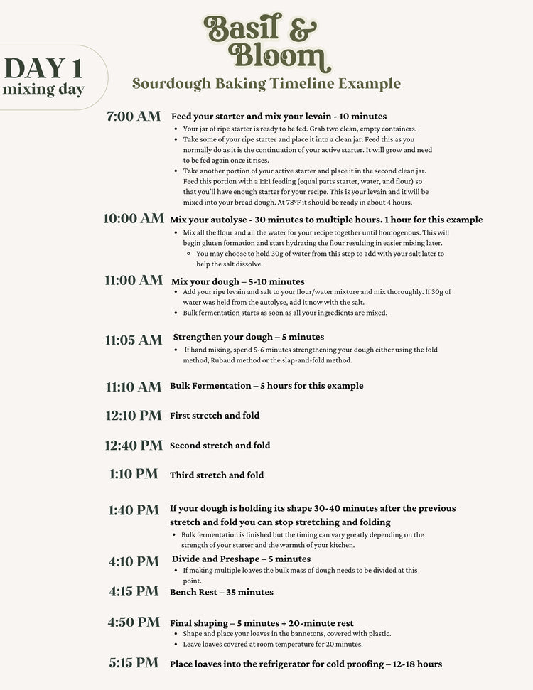 Surdejsstarter - dehydreret &amp; økologisk | Basil &amp; Bloom Foodtruck