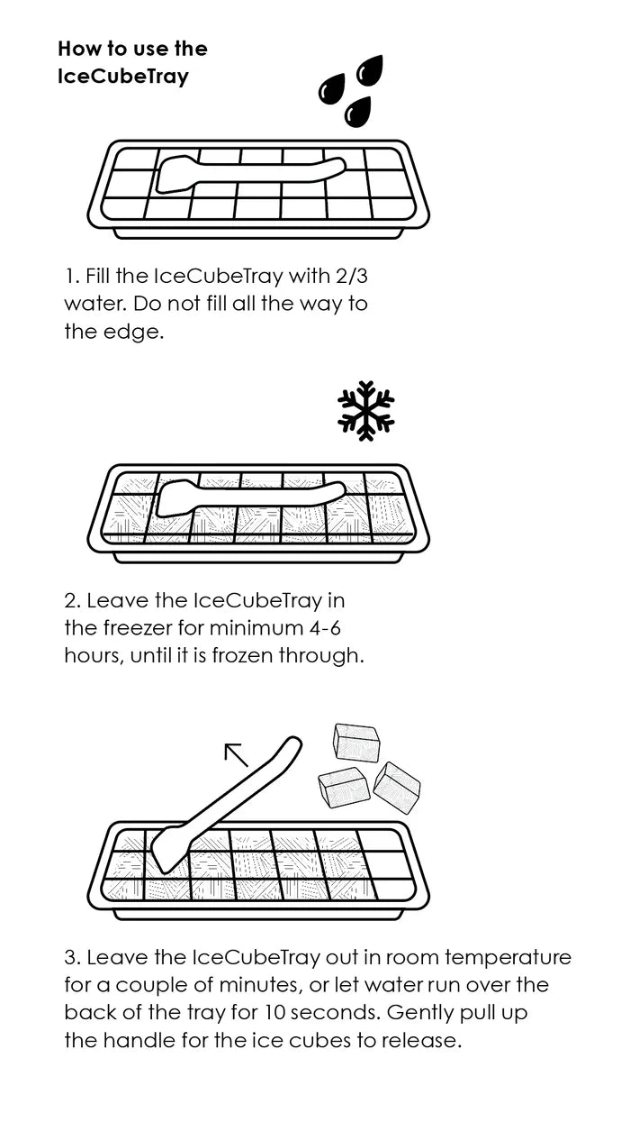 Pulito IceCubeTray | Isterningebakke i rustfrit stål – plastikfri, holdbar &amp; perfekt til is og babymad