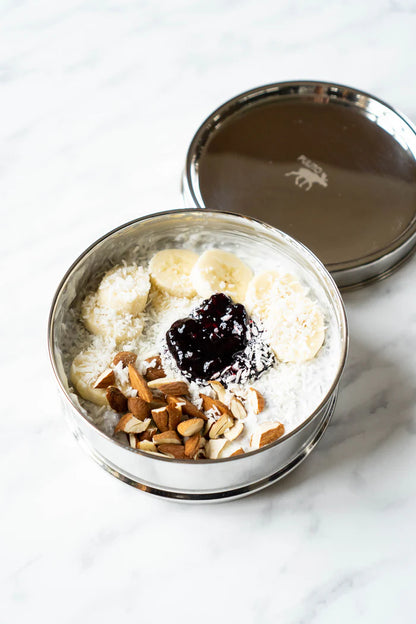 Pulito PureLunchBox Airtight Rund | Lufttæt madkasse i rustfrit stål – robust, plastfri &amp; perfekt til hverdagen