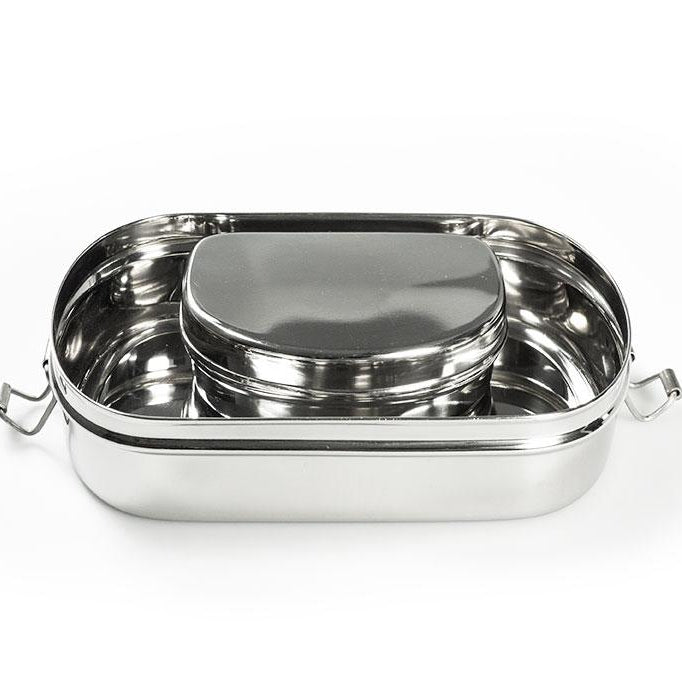 PureLunchBox Oval | Madkasse med snackboks