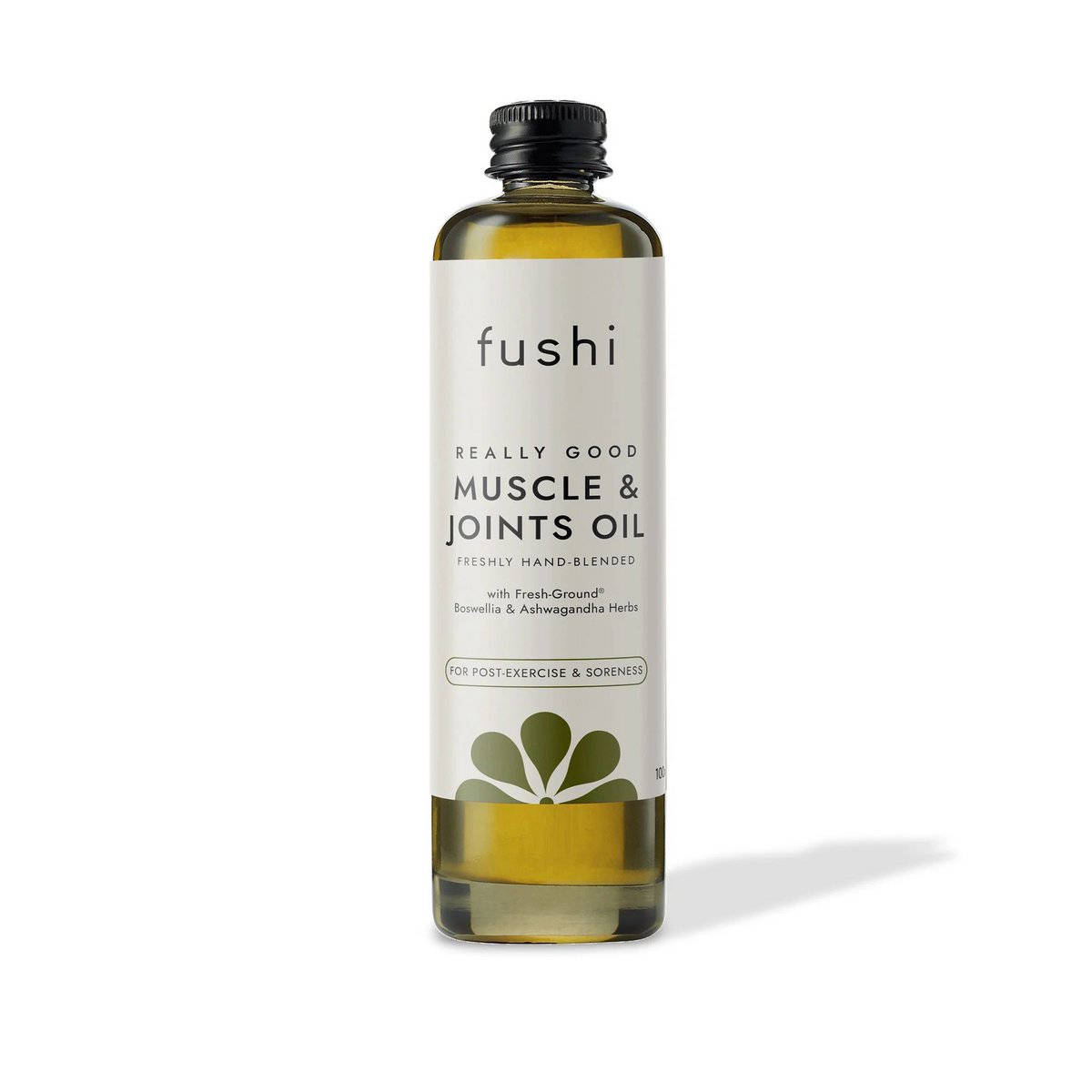 Muskel- &amp; sportsolie med Ashwagandha, vegansk, naturlig massageolie