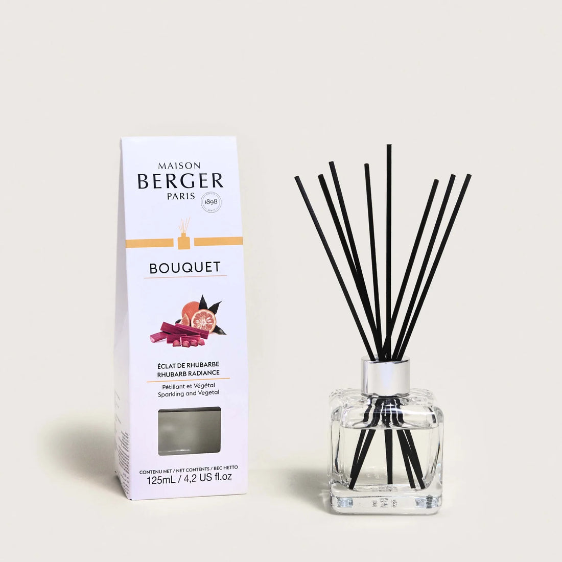 Maison Berger duftpinde med Rhubarb Radiance - Cube