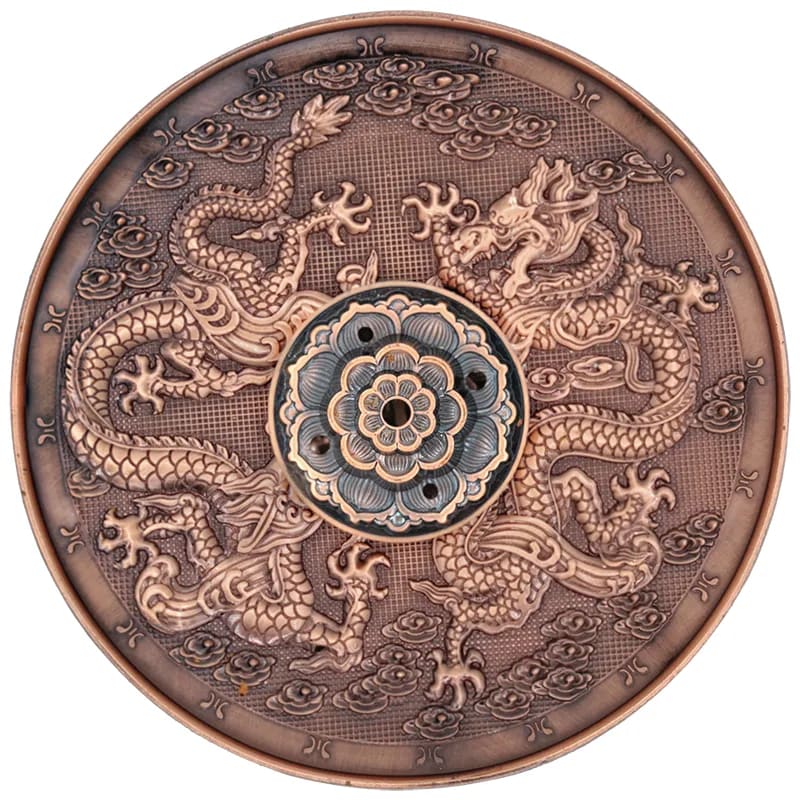 Dragon Spirit røgelsesholder - skål med dragemotiv