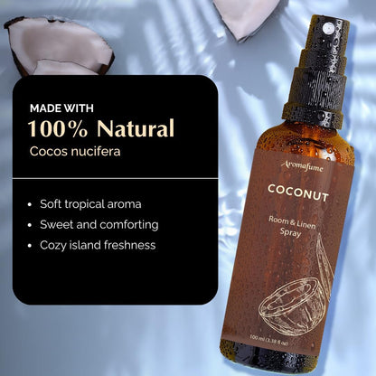 Roomspray &amp; Linenspray med kokos (Coconut) | Aromafume