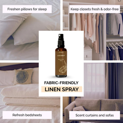 Roomspray &amp; Linenspray med kokos (Coconut) | Aromafume