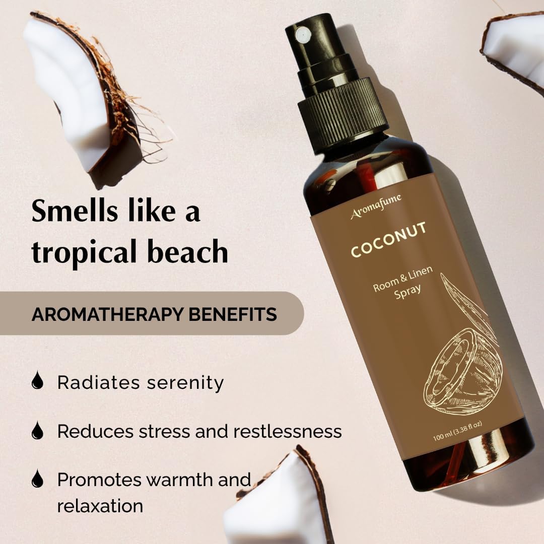 Kokos Roomspray &amp; Linenspray – tropisk duft til hjemmet