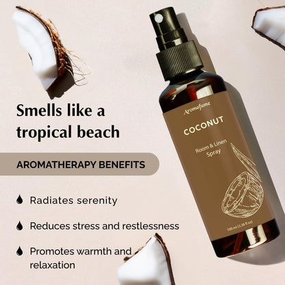 Kokos Roomspray &amp; Linenspray – tropisk duft til hjemmet