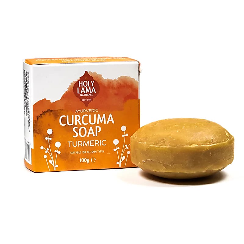 Holy lama Curcuma sæbe med gurkemeje & patchouli - Ayurvedisk kvalitet