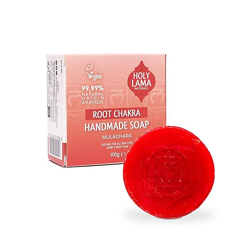 Holy lama Ayurvedisk chakra sæbe med cedertræ &amp; patchouli - rod chakra