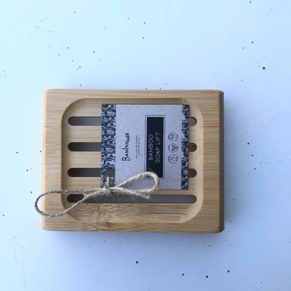 Sæbeskål af naturlig anti-bakteriel bambus - rektangulær