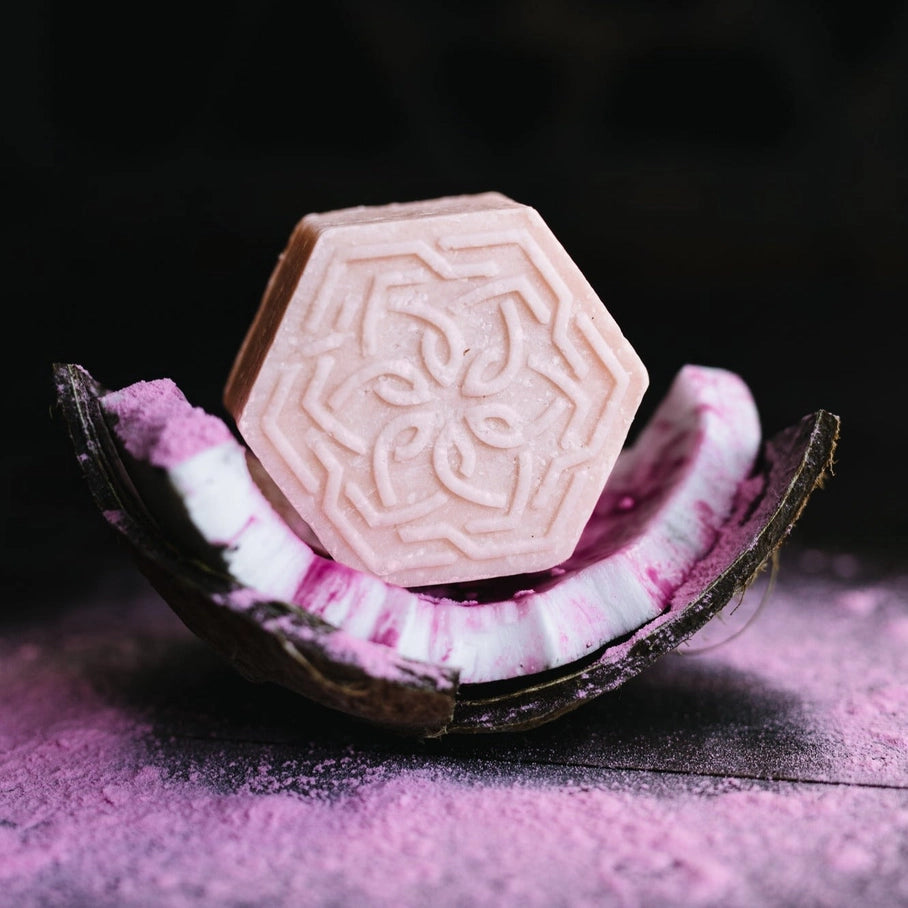 SHAMPOO BAR - RIS PROTEIN MED DUFTEN COCONUT BLISS - VOLUME &amp; STYRKE TIL TØR &amp; SKADET HÅR