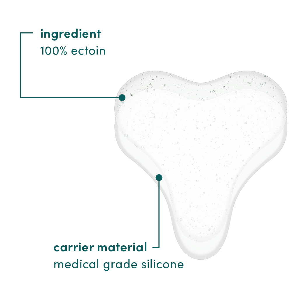 Apricot - Décolleté maske med ectoin | Genanvendelig silikonemaske