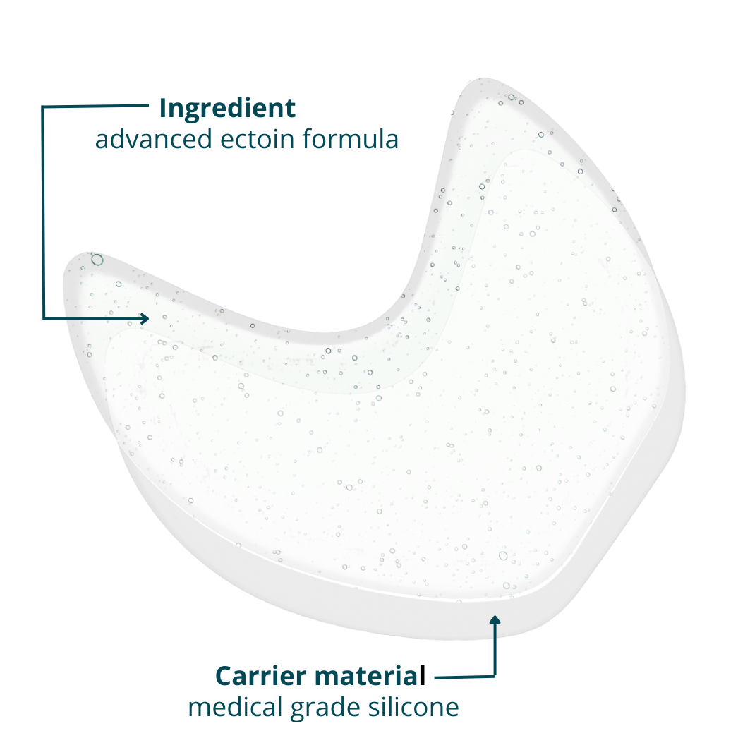 Apricot - Øjenmaske med ectoin | Genanvendelig silikonemaske