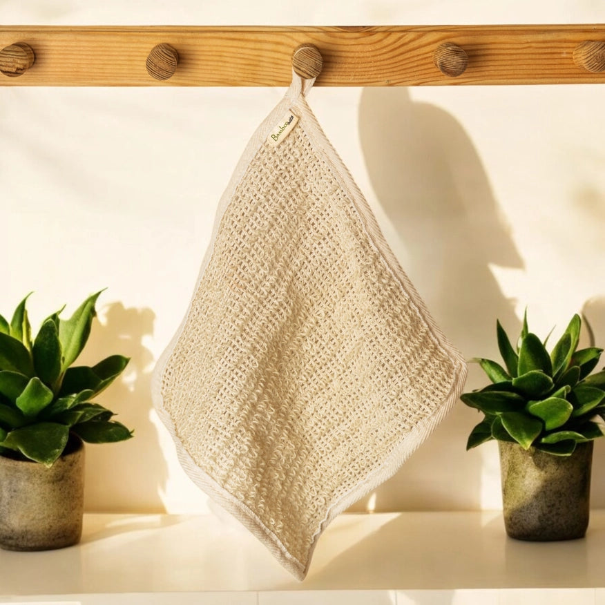 Sisal vaskeklud | Naturlig exfoliering &amp; plastikfri body towel til blød, fornyet hud