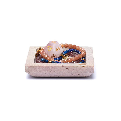 Sæbeskål af fedtsten – kvadrat | Naturlig opbevaring &amp; tidløst design