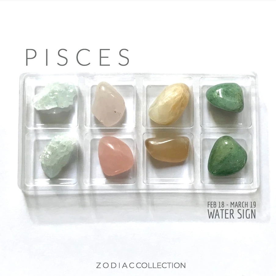 Fiskene Stjernetegn krystal kit | Pisces krystaller til intuition, drømme & indre ro