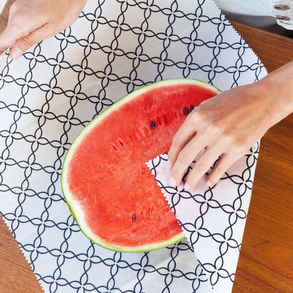 Plastikfri og bæredygtig bivoks wrap – ideel til sandwiches, frugt, skåle og madopbevaring.